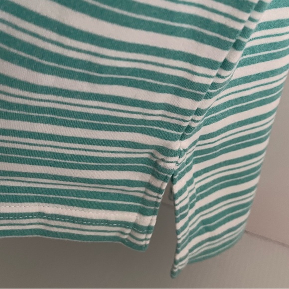 Southern Tide Short Sleeve Soft Knitted Horizontal Stripe Polo Top - Picture 13 of 16